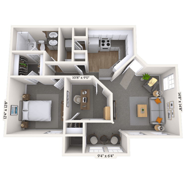Floorplan image of unit 011071