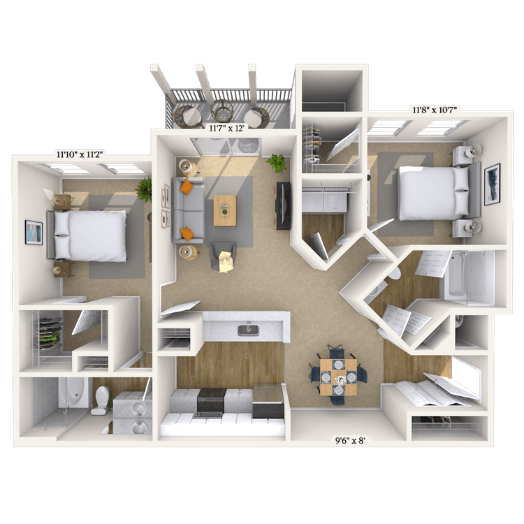 Floorplan image of unit 090925