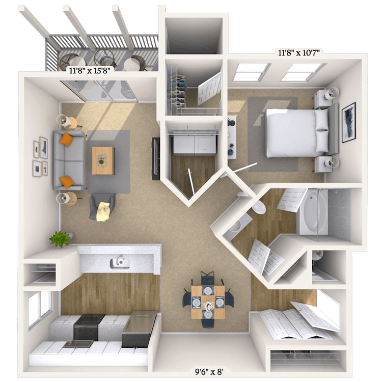 Floorplan image of unit 010133