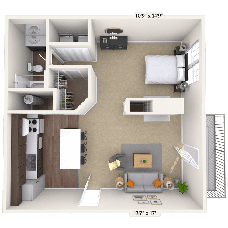 Floorplan image of unit 001012