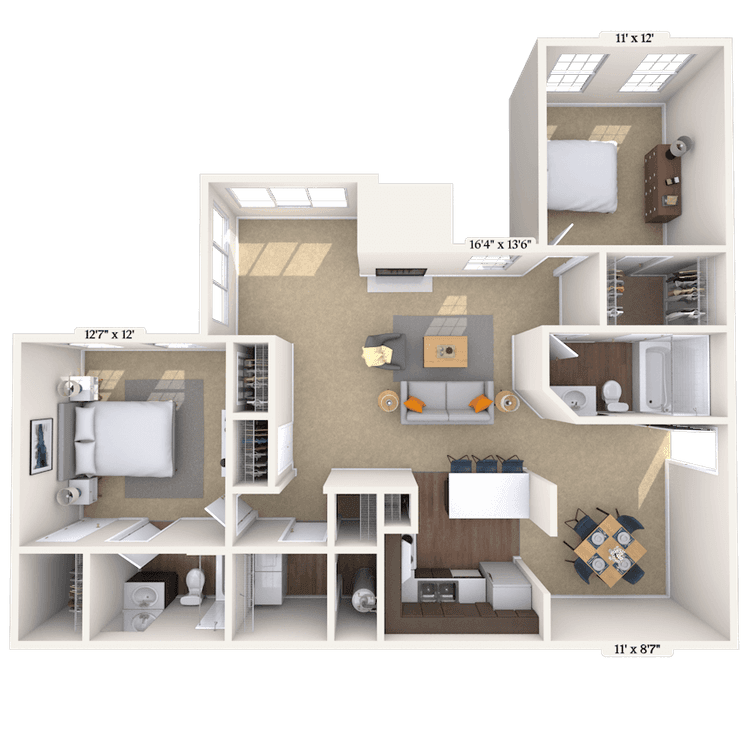 Floorplan image of unit 001215