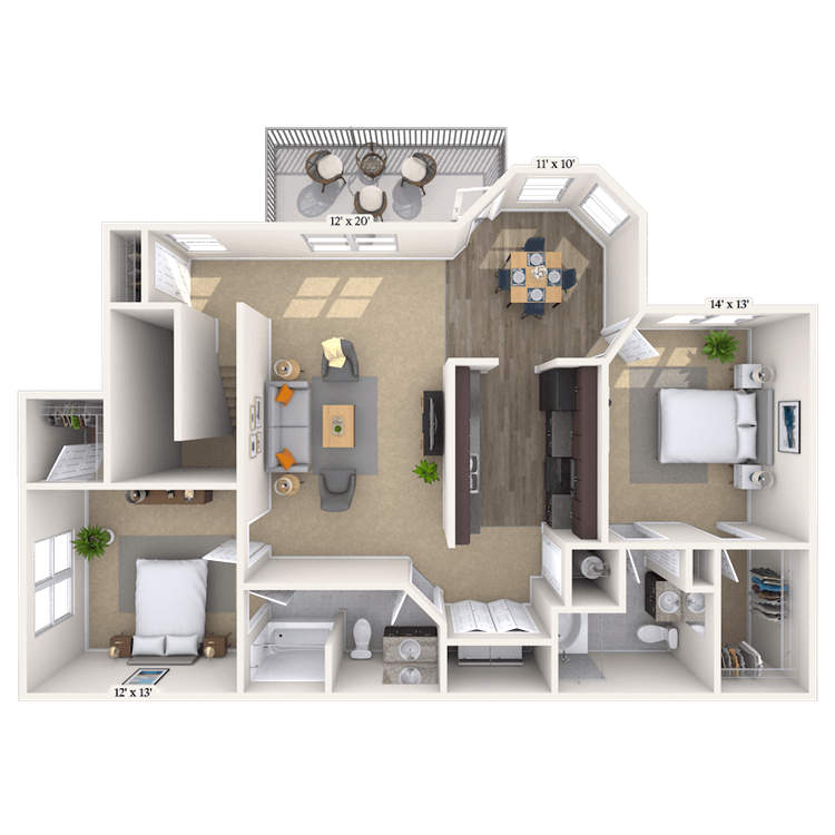 Floorplan image of unit 191904