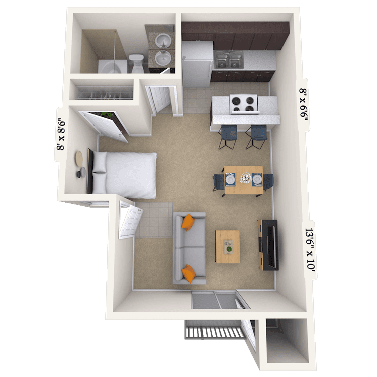 Floorplan image of unit 161611