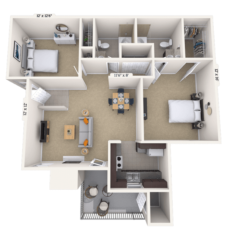 Floorplan image of unit I 101013
