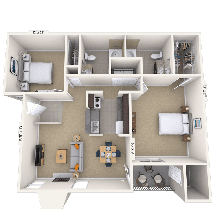 Floorplan image of unit 05508