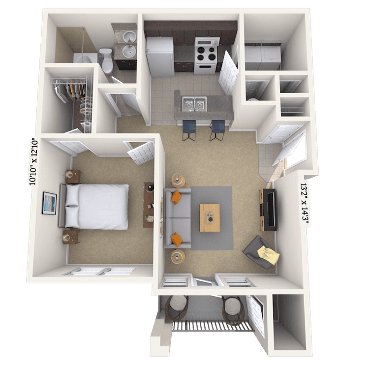 Floorplan image of unit 212121