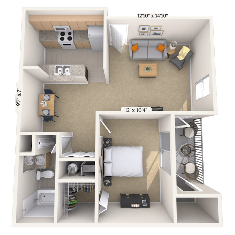 Floorplan image of unit 020208