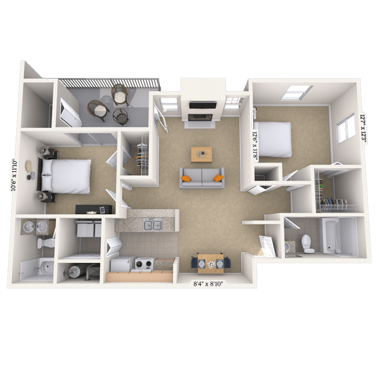 Floorplan image of unit 060608