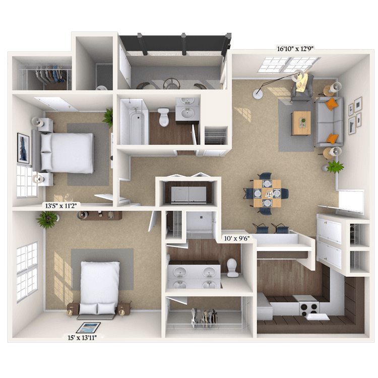 Floorplan image of unit 09920