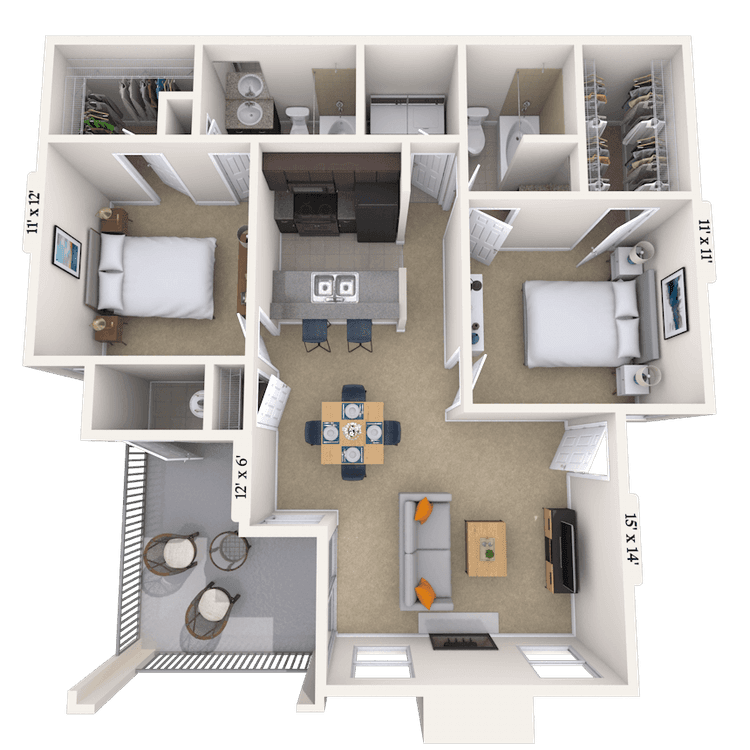 Floorplan image of unit 080801