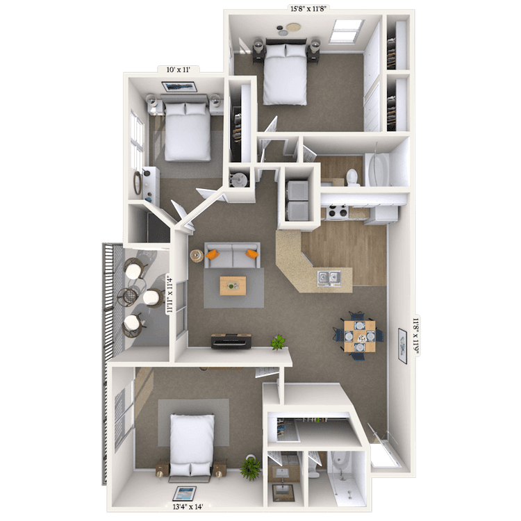 Floorplan image of unit 0619