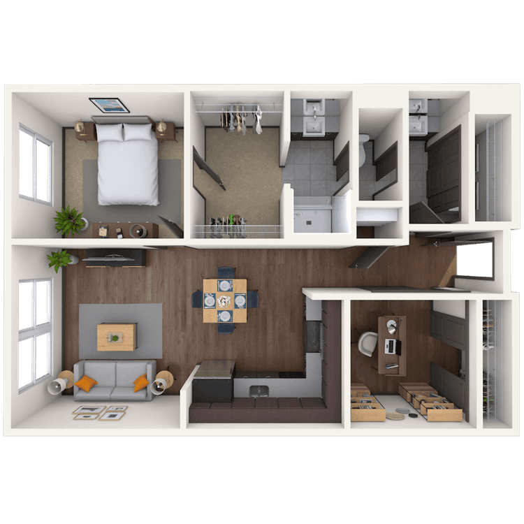 Floorplan image of unit 01249