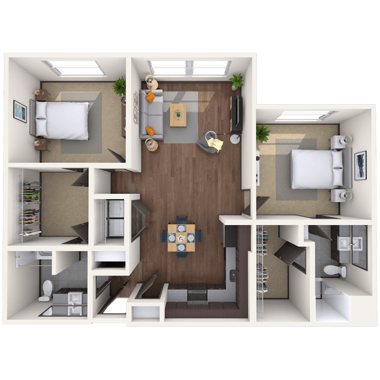 Floorplan image of unit 01436