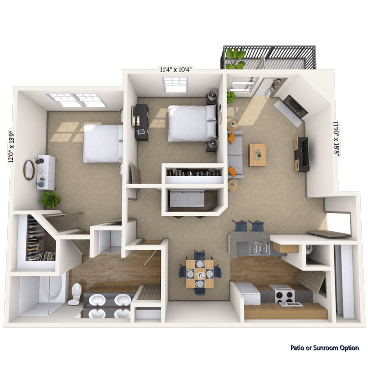 Floorplan image of unit 060605