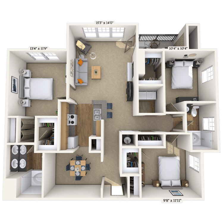 Floorplan image of unit 010106