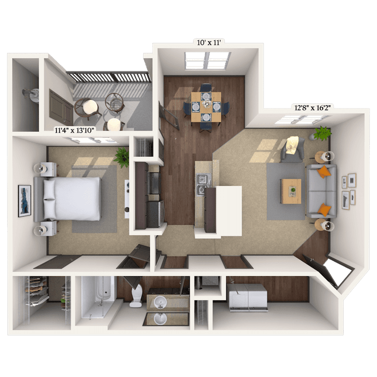 Floorplan image of unit 03320