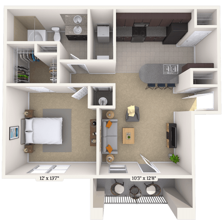 Floorplan image of unit 022103