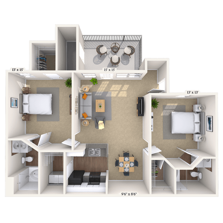 Floorplan image of unit 010405
