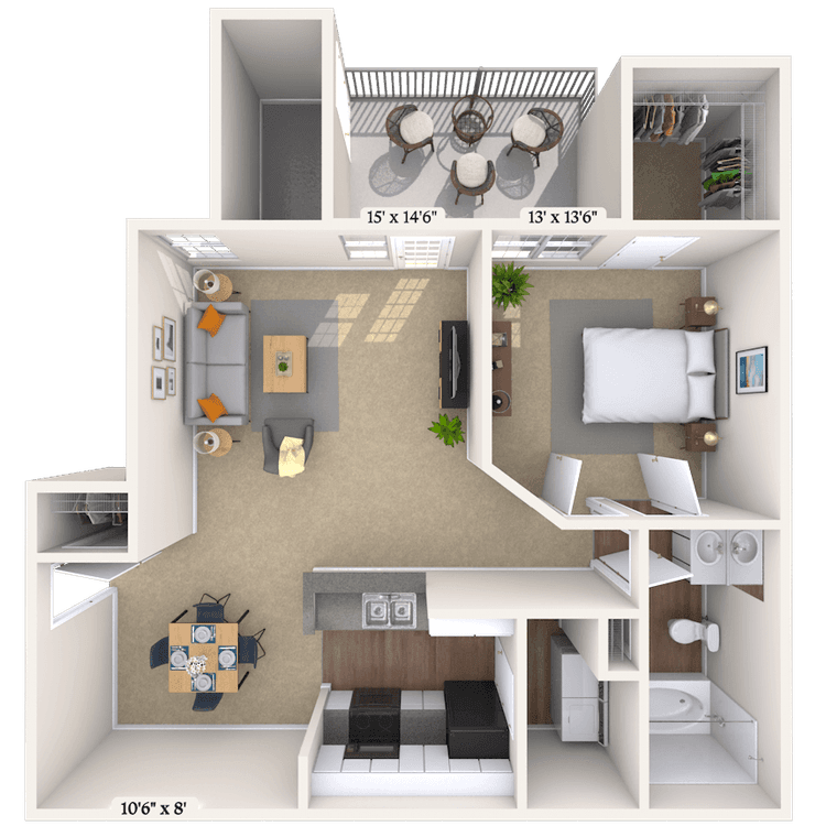 Floorplan image of unit 010619