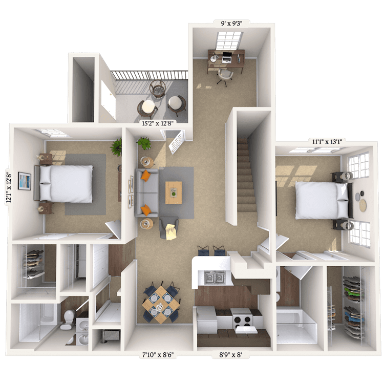 Floorplan image of unit 0115-202