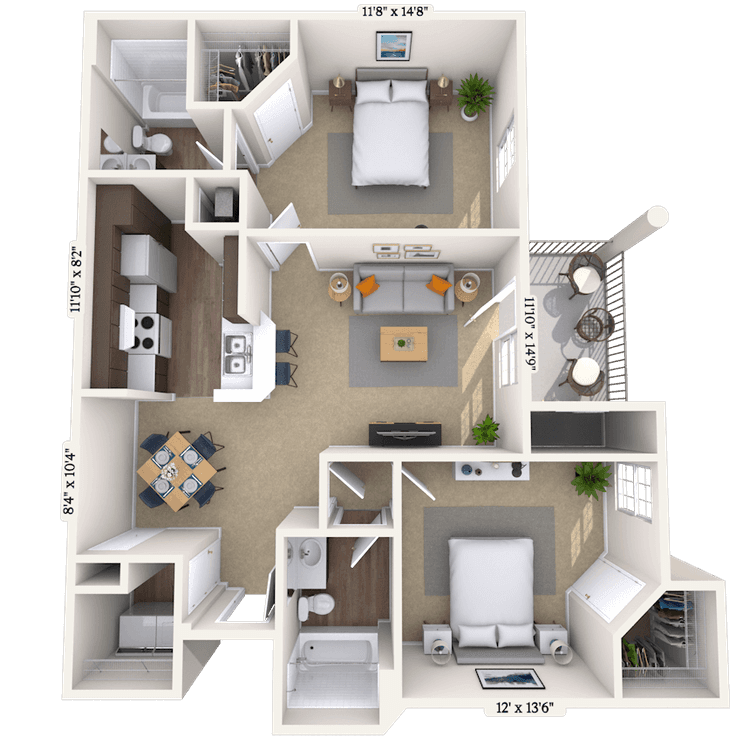 Floorplan image of unit 018-303