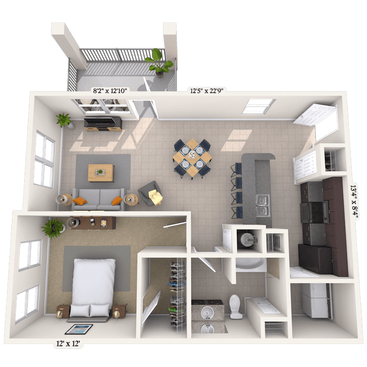 Floorplan image of unit 15109