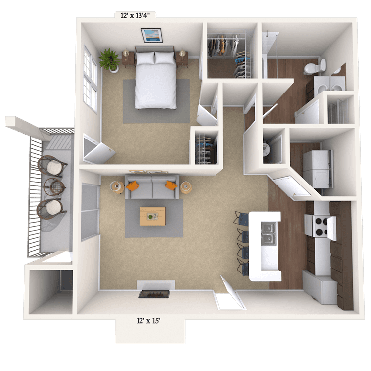 Floorplan image of unit 0110-106