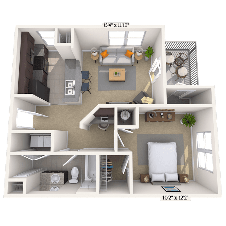 Floorplan image of unit 02202