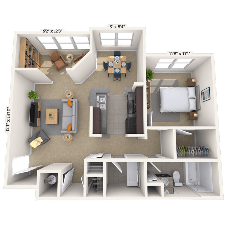 Floorplan image of unit 04310