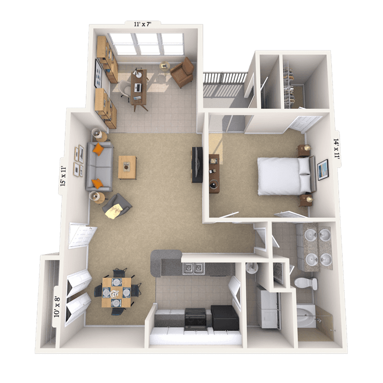 Floorplan image of unit 05532