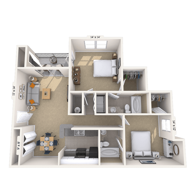 Floorplan image of unit 05533