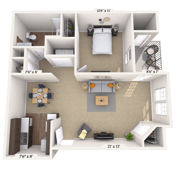 Floorplan image of unit 002310S