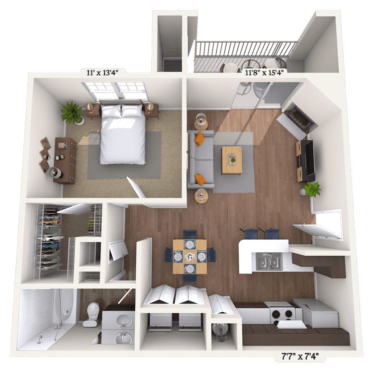 Floorplan image of unit 121313
