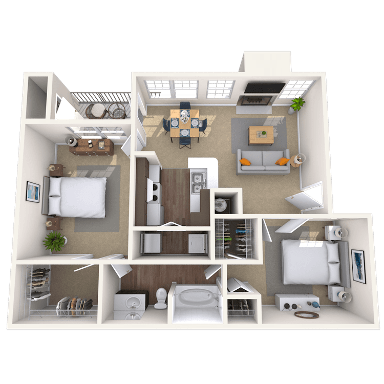 Floorplan image of unit 141502