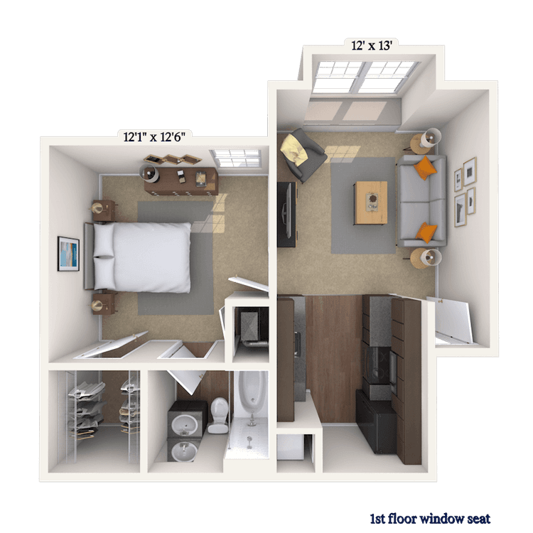 Floorplan image of unit 004028P