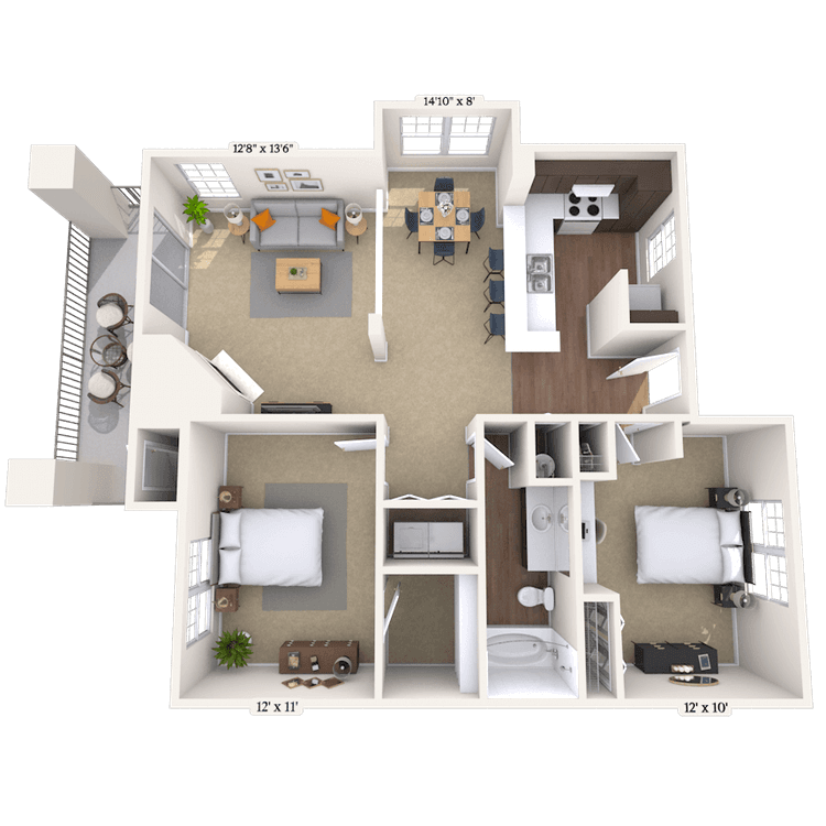 Floorplan image of unit 0130142A