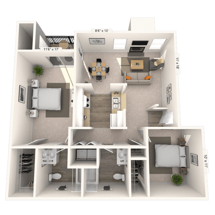 Floorplan image of unit 07703