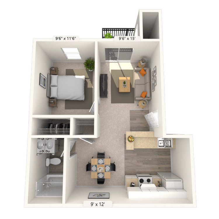 Floorplan image of unit 121215