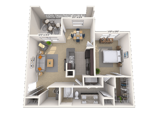 Floorplan image of unit 131315