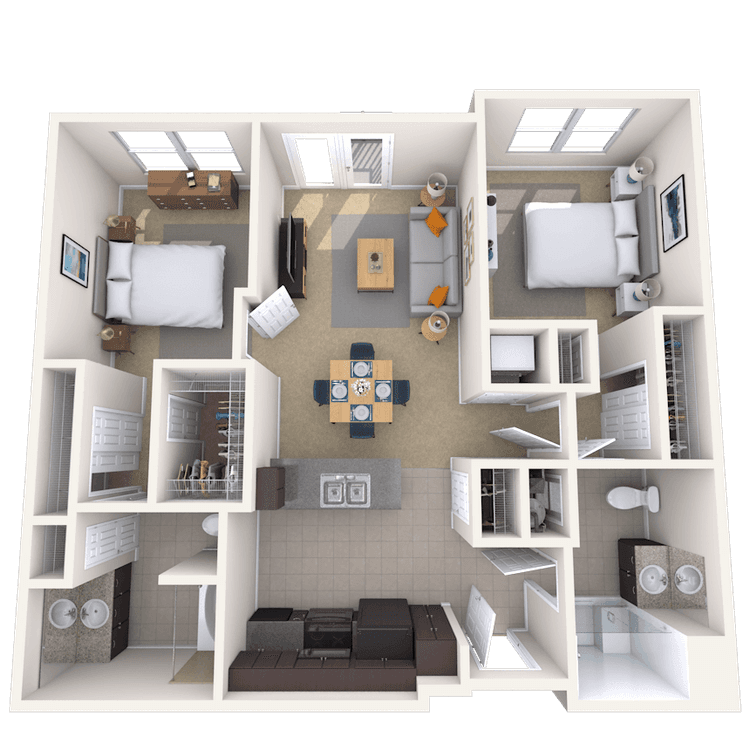 Floorplan image of unit 2402