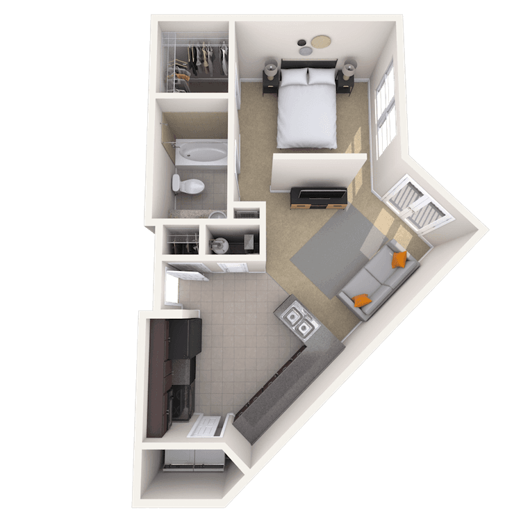 Floorplan image of unit 3208