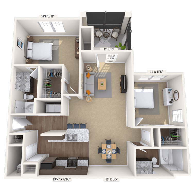 Floorplan image of unit DS110134
