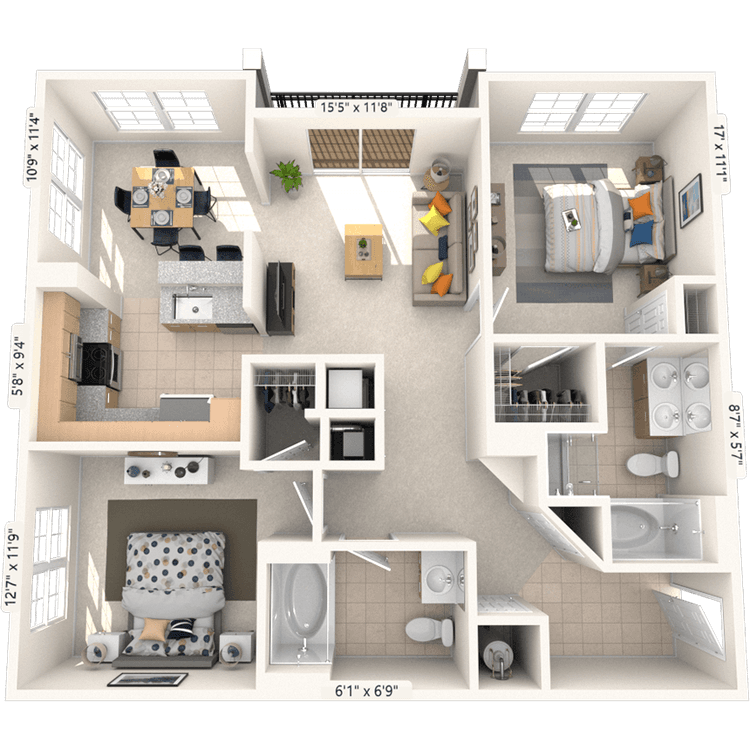 Floorplan image of unit 400-010