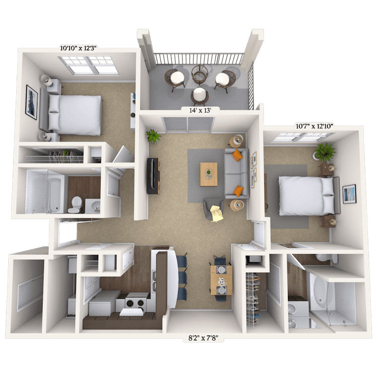 Floorplan image of unit 011436