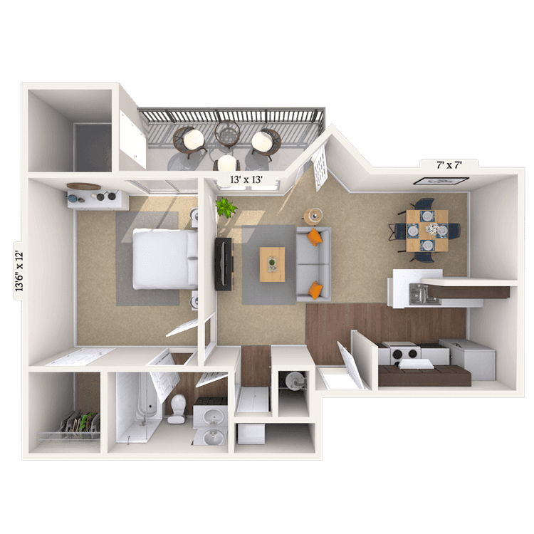 Floorplan image of unit 201527I