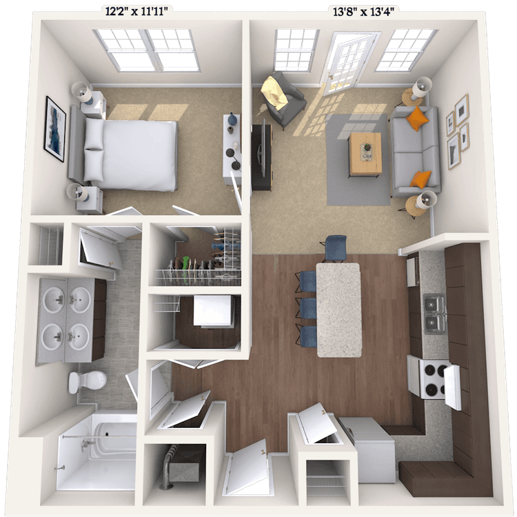 Floorplan image of unit 200C151