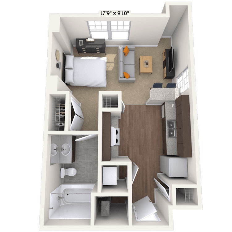 Floorplan image of unit 200D175