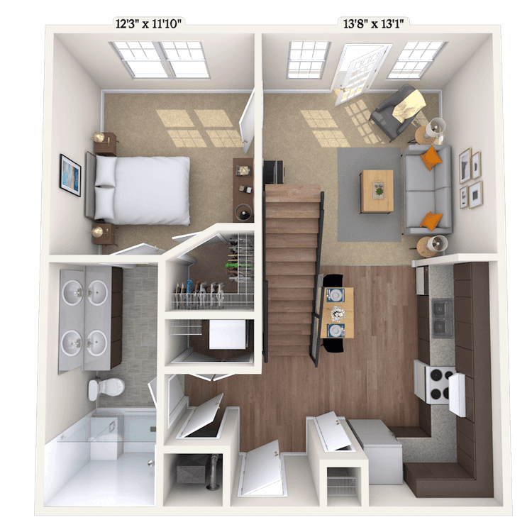 Floorplan image of unit 200D473
