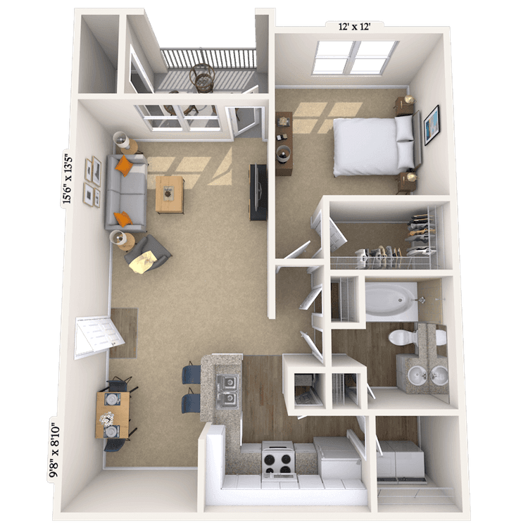 Floorplan image of unit 090915