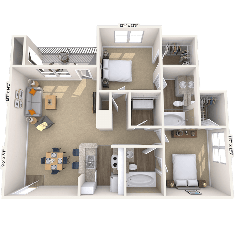 Floorplan image of unit 090923
